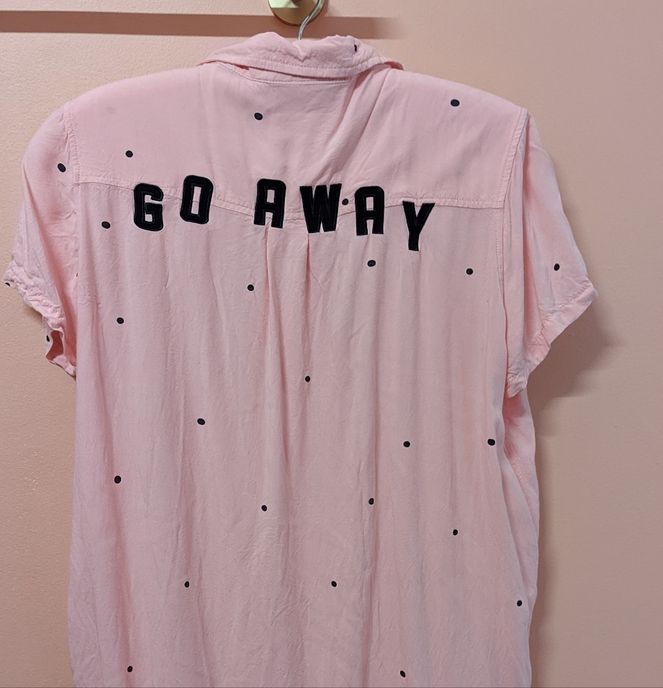 Lazy Oaf Go Away Shirt Dress